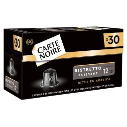 Capsules de café Carte Noire Ristretto N° 12 - Boîte de 30