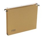 Cartelle Sospese Avana per Cassetti interasse 39 cm, Fondo ad U 3 cm, Confezione da 50 p.zi, Colore Avana