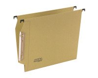 Cartelle Sospese Avana per Armadi interasse 33 cm, Fondo a V, Confezione da 50 p.zi, Colore Avana