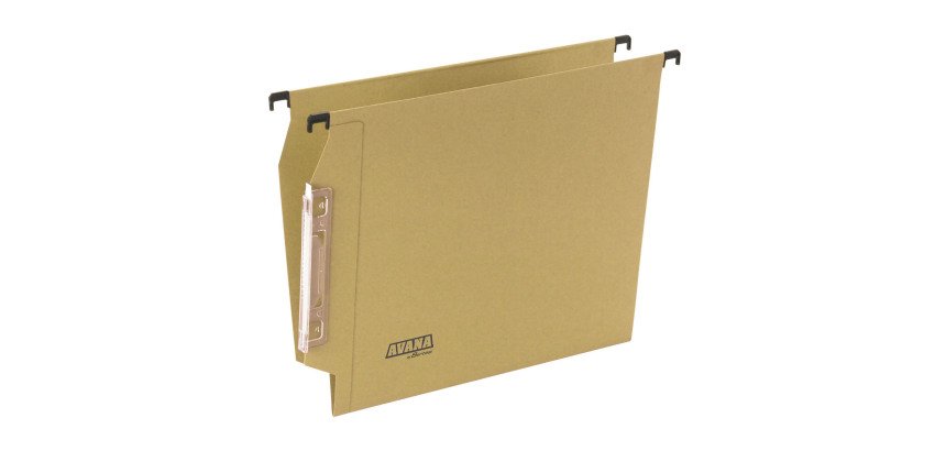 Cartelle Sospese Avana per Armadi interasse 33 cm, Fondo a V, Confezione da 50 p.zi, Colore Avana