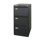 Classificatore Kubo Monoblocco in Metallo a 3 Cassetti  Colore Nero, Fornito Montato