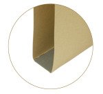 Cartelle Sospese Avana per Cassetti interasse 39 cm, Fondo ad U 3 cm, Confezione da 50 p.zi, Colore Avana