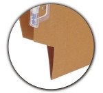 Cartelle Sospese Cartesio per Armadi interasse 33 cm, Fondo a V, Confezione da 25 p.zi, Colore Arancio