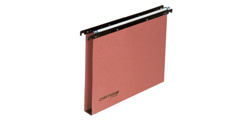 Cartelle  Sospese Cartesio per Cassetti interasse 39÷39,8 cm, Fondo ad U 3 cm, Confezione da 25 p.zi