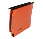 Cartelle Sospese Cartesio per Armadi interasse 33 cm, Fondo ad U 3 cm, Confezione da 25 p.zi, Colore Arancio