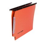 Cartelle Sospese Cartesio per Armadi interasse 33 cm, Fondo a V, Confezione da 25 p.zi, Colore Arancio