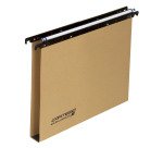 Cartelle Sospese Ecologica per Cassetti interasse 39÷39,8 cm, Fondo ad U 3 cm, Confezione da 25 p.zi, Colore Avana