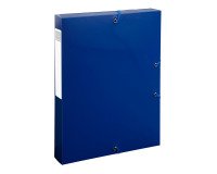 Carpeta de proyectos lomo 40mm PP 100% reciclado A4 Bee Blue Exacompta azul marino
