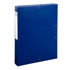 Carpeta de proyectos lomo 40mm PP 100% reciclado A4 Bee Blue Exacompta azul marino