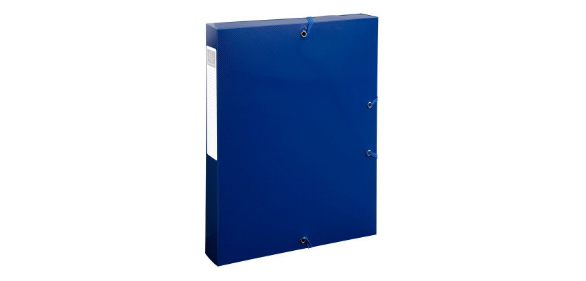 Carpeta de proyectos lomo 40mm PP 100% reciclado A4 Bee Blue Exacompta azul marino