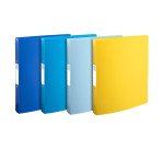 Carpeta 2 anillas lomo 40mm PP 100% reciclado A4 Bee Blue Exacompta col surtidos