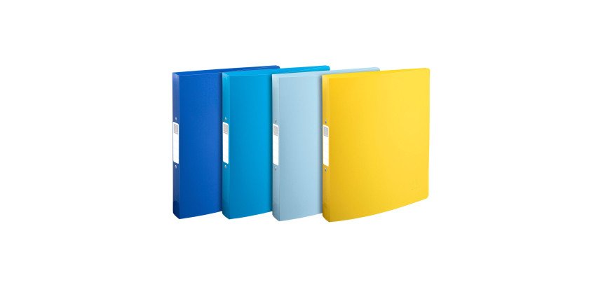 Carpeta 2 anillas lomo 40mm PP 100% reciclado A4 Bee Blue Exacompta col surtidos