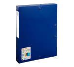 Carpeta de proyectos lomo 40mm PP 100% reciclado A4 Bee Blue Exacompta azul marino