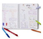 Stylo bille Papermate 4 couleurs Inkjoy Quatro rétractable pointe 1 mm - écriture moyenne