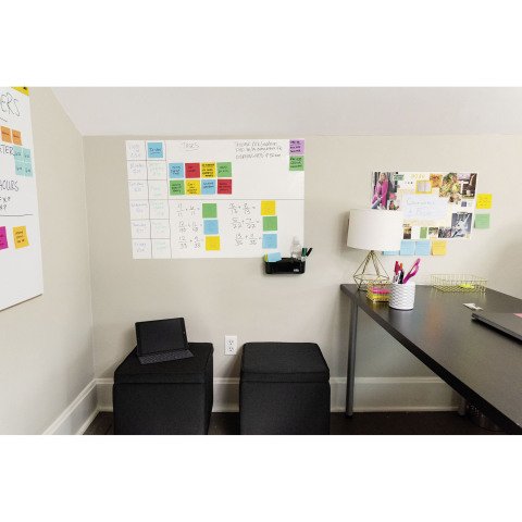 Pizzara blanca adesiva Flex Easy Erase Post-it 121,9 x 242 cm