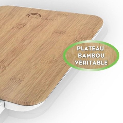 Pesacartas y paquetes LB OFFICE 10KG/1G con plataforma de bambú