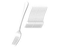 fourchette 'Sylvia', kit de 12, en acier inoxydable