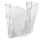Deflecto DocuPockets wall organizer, single pocket, clear