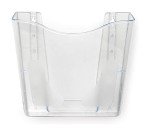 Deflecto DocuPockets wall organizer, single pocket, clear