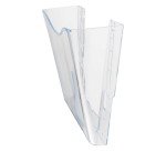 Deflecto DocuPockets wall organizer, single pocket, clear