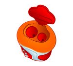 Sacapuntas color peps 2 usos con deposito colores surtidos