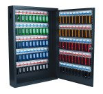 Armoire à clés Deluxe, pour 100 clés, gris foncé