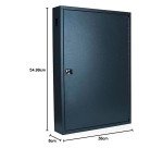Armoire à clés Deluxe, pour 100 clés, gris foncé