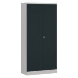 Armoire Métal gris Portes battantes Union H 195 cm