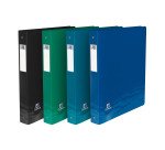 Classeur 4 anneaux plastifié Oxford Oceanis - couleurs assorties