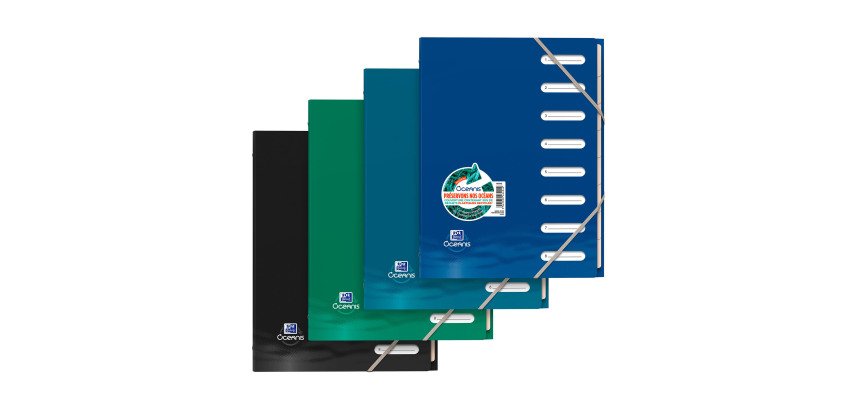 Clasificador de plástico Oxford Oceanis 8 divisiones colores surtidos