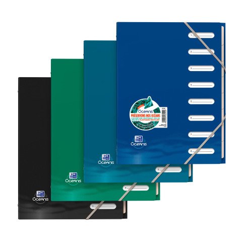 Clasificador de plástico Oxford Oceanis 8 divisiones colores surtidos