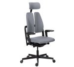 Stuhl ultra-ergonomisch Xavier mit verstellbaren Armlehnen und Kopfstütze