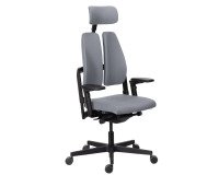 Chaise ultra-ergonomique Xavier avec accoudoirs et appuie-tête réglables