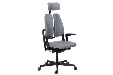 Chaise ultra-ergonomique Xavier avec accoudoirs et appuie-tête réglables