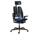 Chaise ultra-ergonomique Xavier avec accoudoirs et appuie-tête réglables