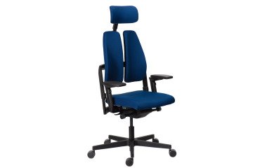 Ultra-ergonomic chair Xavier with adjustable armrests and headrest