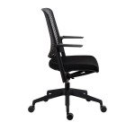 Sedia da ufficio Willo con braccioli fissi verde