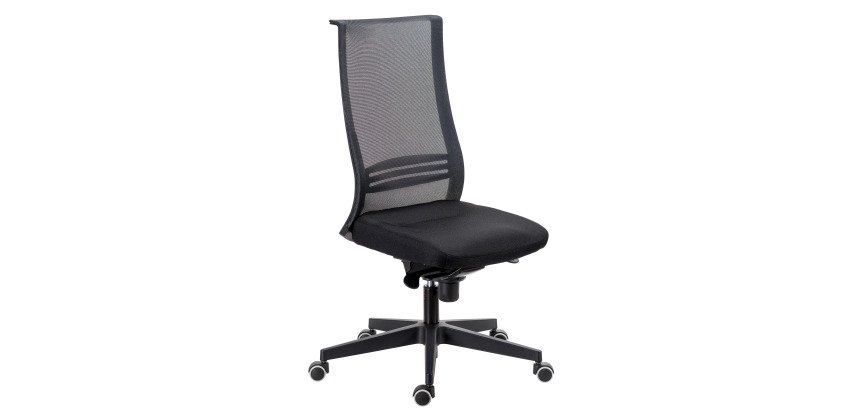 Chaise de bureau August - dossier maille - mécanisme synchrone
