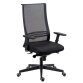 Chaise de bureau August tissu et maille - mécanisme Synchrone + réglage profondeur d’assise - pieds noir