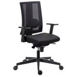 Chaise de bureau Navigo dossier maille noir - Accoudoirs 1D