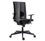 Chaise de bureau Navigo dossier maille noir - Accoudoirs 3D