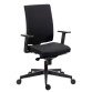 Chaise de bureau Navigo dossier tissu noir - Accoudoirs 1D