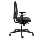 Chaise de bureau Navigo dossier maille noir - Accoudoirs 3D