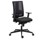 Chaise de bureau Navigo dossier maille noir - Accoudoirs 3D