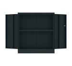 Metallic cabinet with swinging doors Union H 107 cm anthracite/anthracite doors