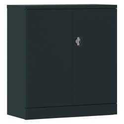 Armoire Métal corps anthracite Portes battantes Union H 107 cm