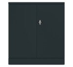 Metallic cabinet with swinging doors Union H 107 cm anthracite/anthracite doors
