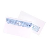 Enveloppe 110 x 220 mm La Couronne 90 g avec fenêtre 45 x 100 mm blanche - Boîte de 200