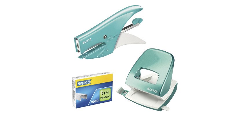 Perforatore due fori Leitz 5008 Wow Nexxt capacità 30 fogli