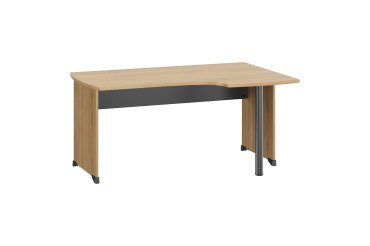 Bureau compact Quarta Plus L 160 cm piètement plein bois